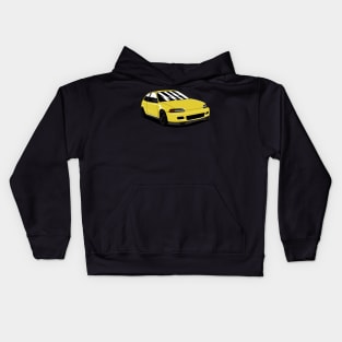 Yellow Civic EG6 Kids Hoodie